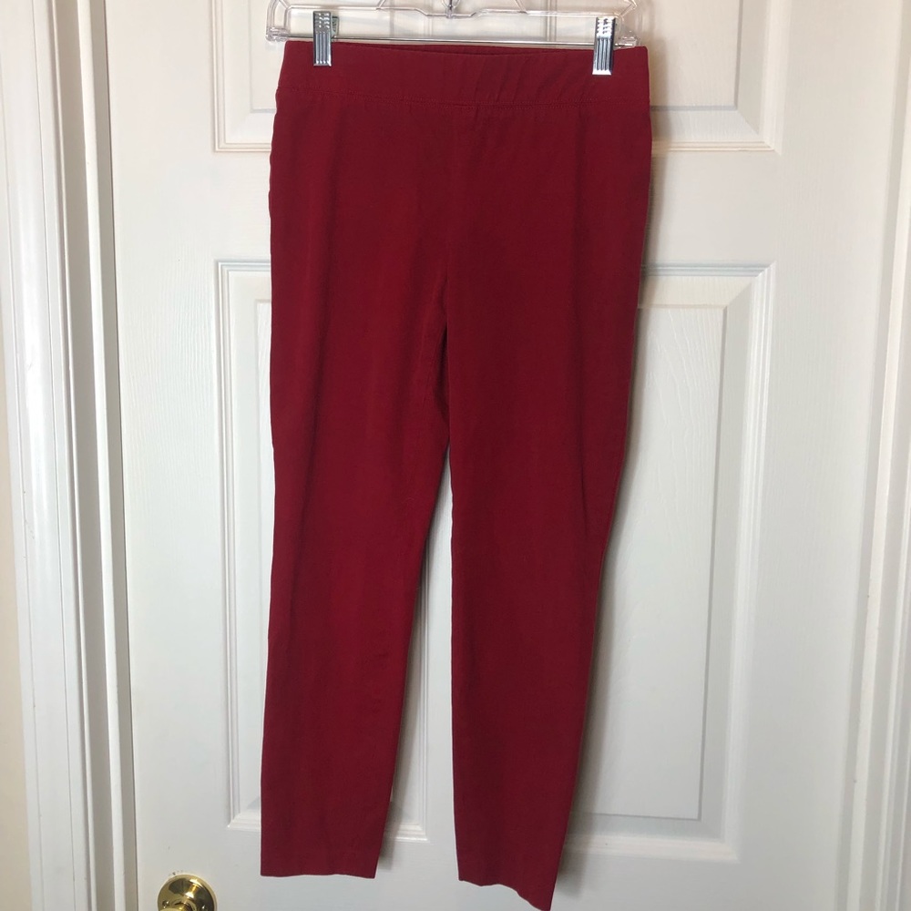 Talbots Skinnu ankle pants   Burgundy size 2P